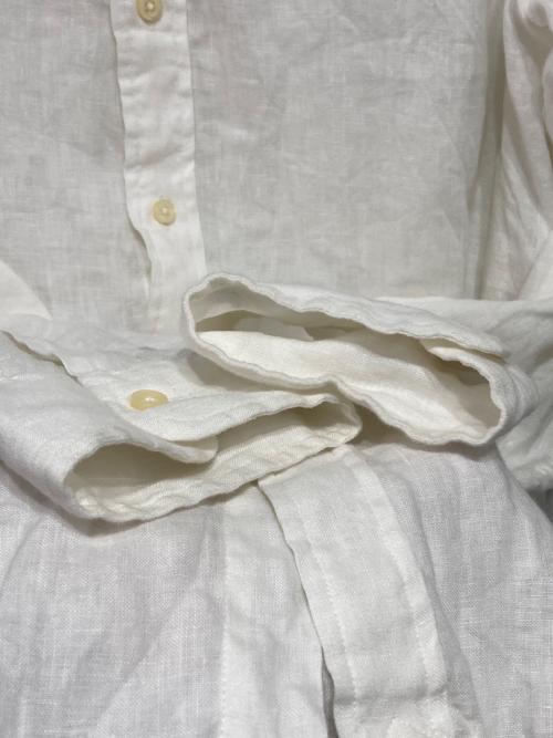 POLO RALPH LAUREN（ポロ・ラルフローレン）POLO RALPH LAUREN (ポロ・ラルフローレン) リネンシャツ ホワイト サイズ:Mの古着・服飾アイテム