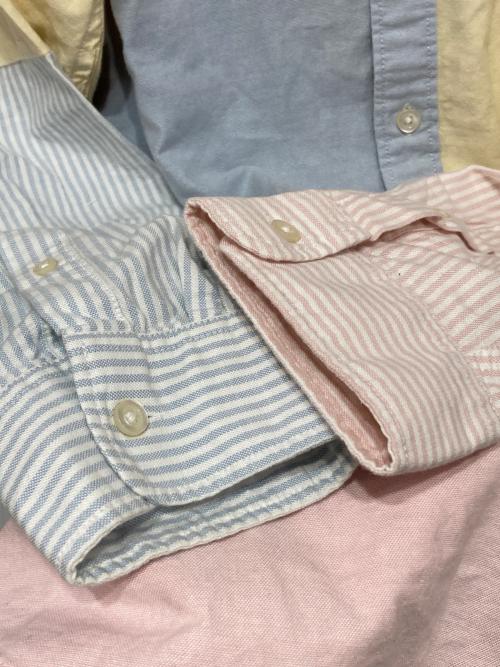 GAP（ギャップ）GAP (ギャップ) PALACE (パレス) oxford drop shoulder ブルー×ライトピンク サイズ:XLの古着・服飾アイテム