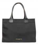 BLUE LABEL CRESTBRIDGEブルーレーベルクレストブリッジ）の古着「ハンドバッグ」｜ブラック×アイボリー