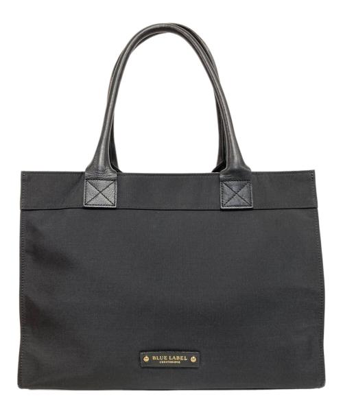 BLUE LABEL CRESTBRIDGE（ブルーレーベルクレストブリッジ）BLUE LABEL CRESTBRIDGE (ブルーレーベルクレストブリッジ) ハンドバッグ ブラック×アイボリーの古着・服飾アイテム