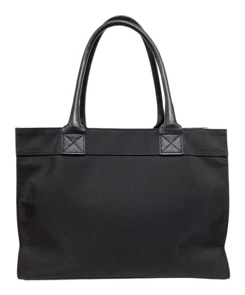 BLUE LABEL CRESTBRIDGE（ブルーレーベルクレストブリッジ）BLUE LABEL CRESTBRIDGE (ブルーレーベルクレストブリッジ) ハンドバッグ ブラック×アイボリーの古着・服飾アイテム