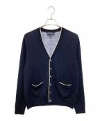 BROOKS BROTHERSブルックスブラザーズ）の古着「Vネックカーディガン」｜ネイビー