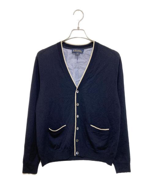 BROOKS BROTHERS（ブルックスブラザーズ）BROOKS BROTHERS (ブルックスブラザーズ) Vネックカーディガン ネイビー サイズ:Ｍの古着・服飾アイテム