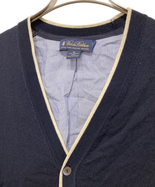 BROOKS BROTHERS（ブルックスブラザーズ）BROOKS BROTHERS (ブルックスブラザーズ) Vネックカーディガン ネイビー サイズ:Ｍの古着・服飾アイテム