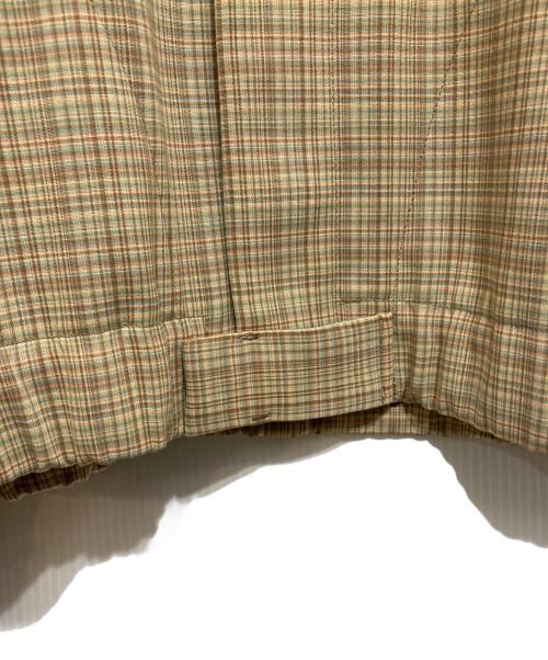AURALEE（オーラリー）AURALEE (オーラリー) HARD TWIST WOOL DOUBLE FACE CHECK BLOUZON イエロー×ベージュ サイズ:3の古着・服飾アイテム