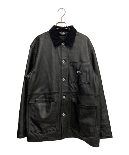 Stan Ray（スタンレー）Stan Ray (スタンレー) 別注 Leather カバーオール ブラック サイズ:Mの古着・服飾アイテム