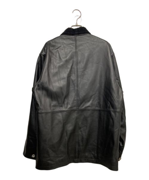 Stan Ray（スタンレー）Stan Ray (スタンレー) 別注 Leather カバーオール ブラック サイズ:Mの古着・服飾アイテム
