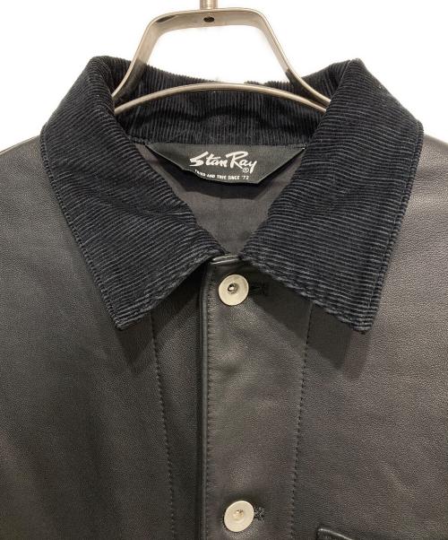 Stan Ray（スタンレー）Stan Ray (スタンレー) 別注 Leather カバーオール ブラック サイズ:Mの古着・服飾アイテム