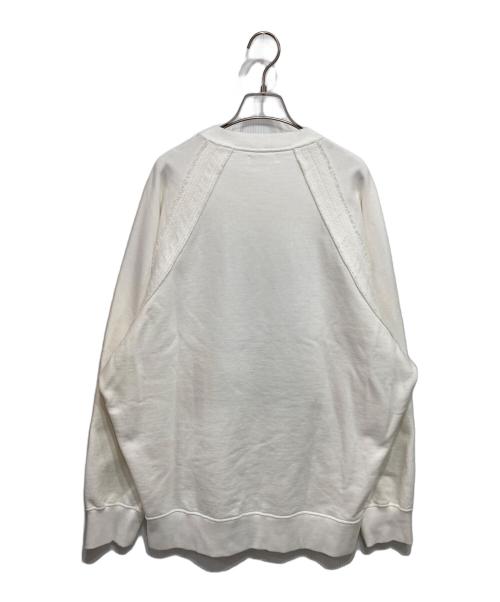 UNDERCOVER（アンダーカバー）UNDERCOVER (アンダーカバー) Reversible raglan sweatshirt /リバーシブルラグランスウェットシャツ イエロー×アイボリー サイズ:3の古着・服飾アイテム