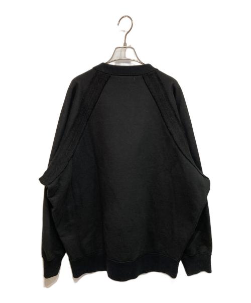 UNDERCOVER（アンダーカバー）UNDERCOVER (アンダーカバー) リバーシブルラグランスウェットFOR FIVE COLOURS / U ブラック サイズ:3の古着・服飾アイテム