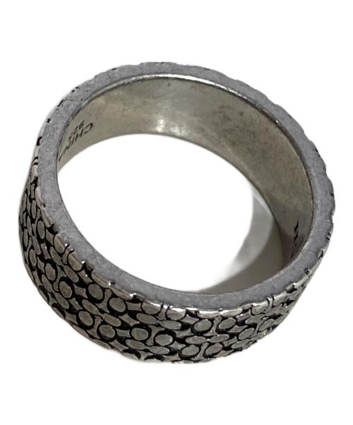 COACH（コーチ）COACH (コーチ) シグネチャーリング ブラック×シルバー サイズ:表記なしの古着・服飾アイテム