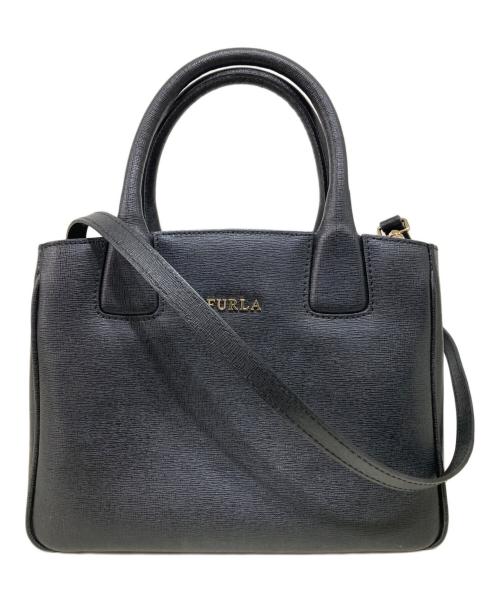 FURLA（フルラ）FURLA (フルラ) 2WAYショルダーバッグ ブラックの古着・服飾アイテム