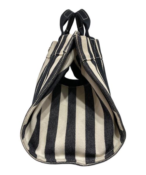 HERMES（エルメス）HERMES (エルメス) カンヌPM-ハンドバッグ ネイビー×アイボリーの古着・服飾アイテム