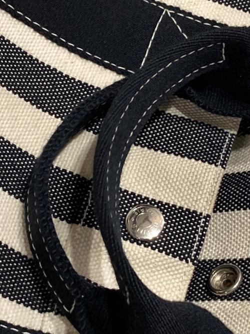 HERMES（エルメス）HERMES (エルメス) カンヌPM-ハンドバッグ ネイビー×アイボリーの古着・服飾アイテム