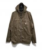 CarHarttカーハート）の古着「フーデッドジャケット」｜オリーブ