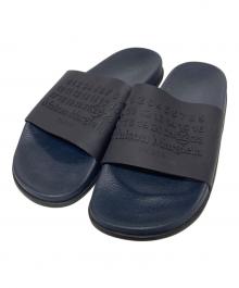 Maison Margiela（メゾンマルジェラ）の古着「カレンダーロゴスライドサンダル」｜ネイビー