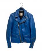 Lewis Leathersルイスレザース）の古着「391 LIGHTNING-ダブルライダースジャケット」｜ブルー