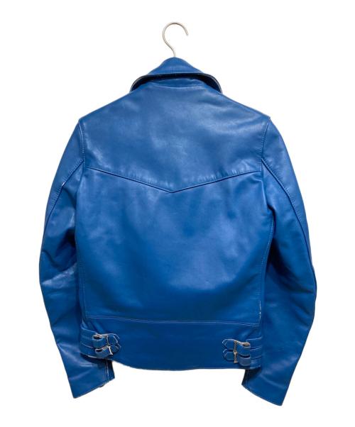 Lewis Leathers（ルイスレザース）Lewis Leathers (ルイスレザース) 391 LIGHTNING-ダブルライダースジャケット ブルー サイズ:34の古着・服飾アイテム