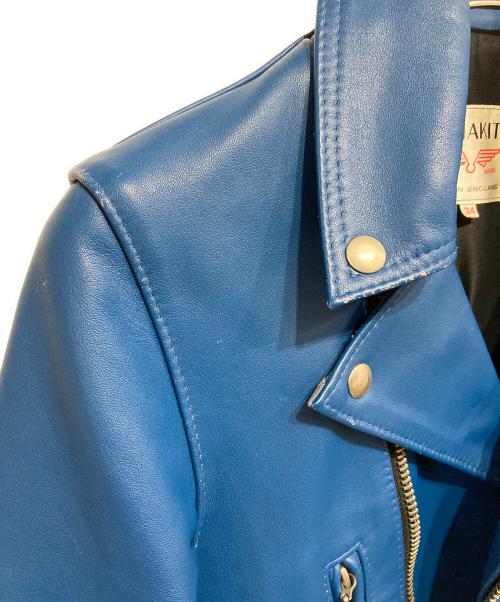 Lewis Leathers（ルイスレザース）Lewis Leathers (ルイスレザース) 391 LIGHTNING-ダブルライダースジャケット ブルー サイズ:34の古着・服飾アイテム