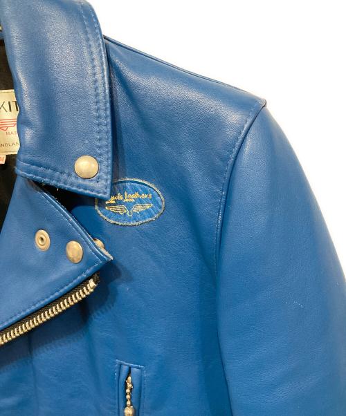 Lewis Leathers（ルイスレザース）Lewis Leathers (ルイスレザース) 391 LIGHTNING-ダブルライダースジャケット ブルー サイズ:34の古着・服飾アイテム