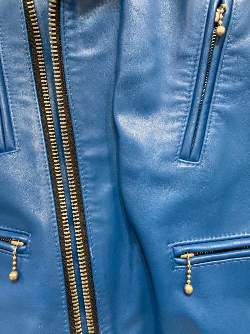 Lewis Leathers（ルイスレザース）Lewis Leathers (ルイスレザース) 391 LIGHTNING-ダブルライダースジャケット ブルー サイズ:34の古着・服飾アイテム