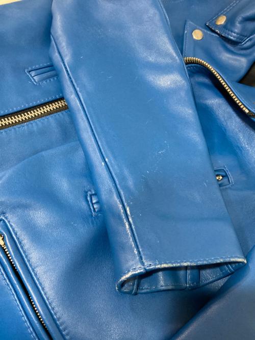 Lewis Leathers（ルイスレザース）Lewis Leathers (ルイスレザース) 391 LIGHTNING-ダブルライダースジャケット ブルー サイズ:34の古着・服飾アイテム