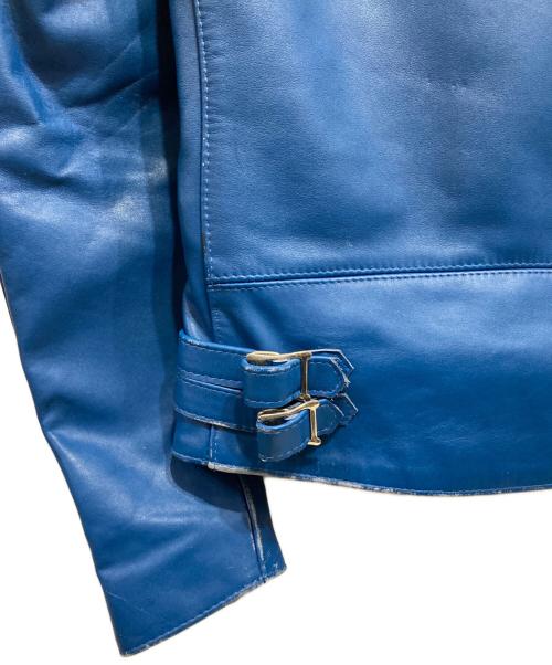 Lewis Leathers（ルイスレザース）Lewis Leathers (ルイスレザース) 391 LIGHTNING-ダブルライダースジャケット ブルー サイズ:34の古着・服飾アイテム