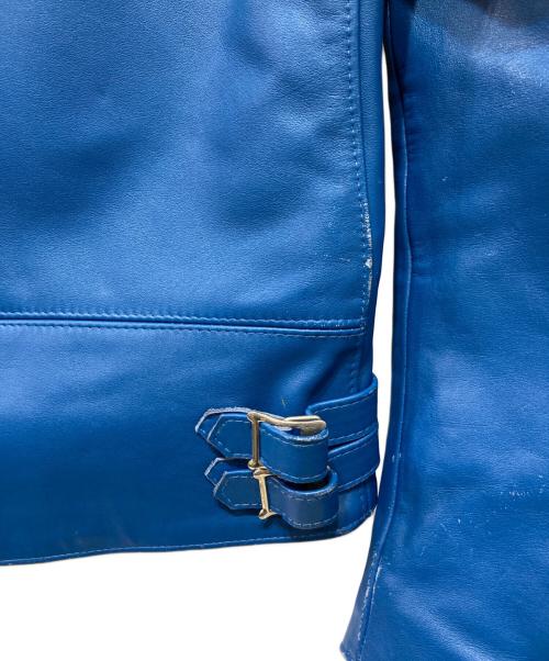 Lewis Leathers（ルイスレザース）Lewis Leathers (ルイスレザース) 391 LIGHTNING-ダブルライダースジャケット ブルー サイズ:34の古着・服飾アイテム