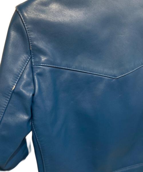 Lewis Leathers（ルイスレザース）Lewis Leathers (ルイスレザース) 391 LIGHTNING-ダブルライダースジャケット ブルー サイズ:34の古着・服飾アイテム