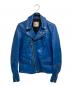 Lewis Leathers（ルイスレザース）の古着「391 LIGHTNING-ダブルライダースジャケット」｜ブルー