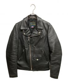 SCHOTT BROS.×JOURNAL STANDARD（ショット×ジャーナルスタンダード）の古着「別注ダブルライダースジャケット」｜ブラック