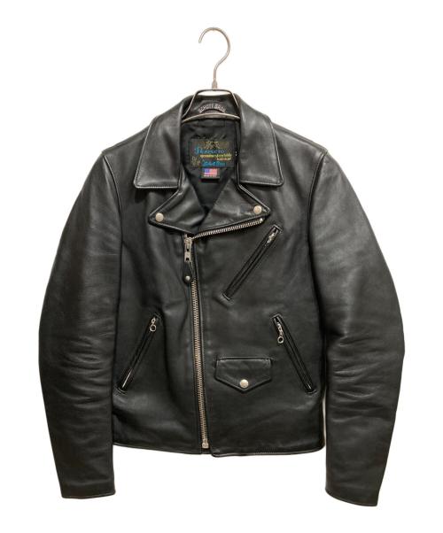 SCHOTT BROS.（ショット）SCHOTT BROS. (ショット) JOURNAL STANDARD (ジャーナルスタンダード) 別注ダブルライダースジャケット ブラック サイズ:34の古着・服飾アイテム