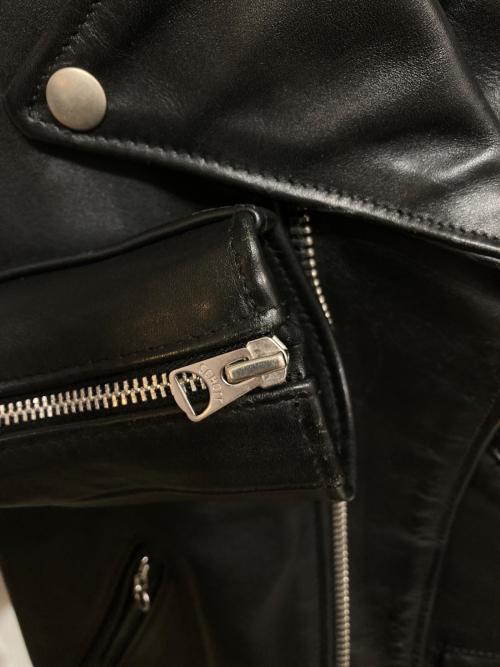 SCHOTT BROS.（ショット）SCHOTT BROS. (ショット) JOURNAL STANDARD (ジャーナルスタンダード) 別注ダブルライダースジャケット ブラック サイズ:34の古着・服飾アイテム