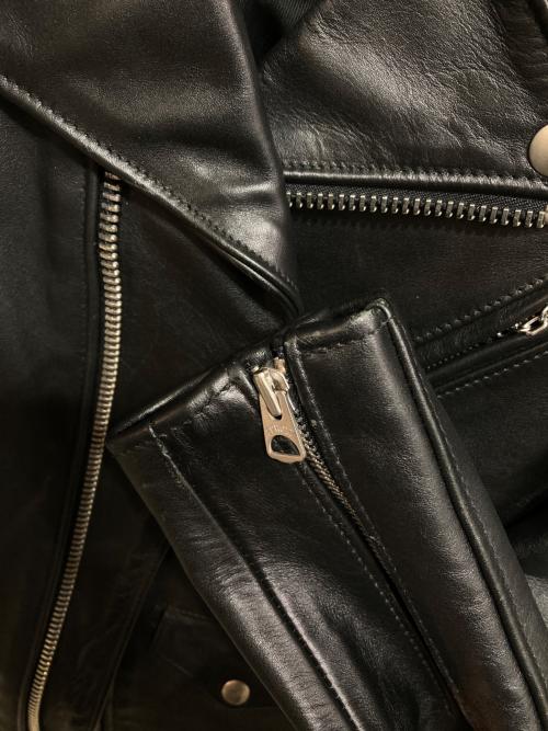 SCHOTT BROS.（ショット）SCHOTT BROS. (ショット) JOURNAL STANDARD (ジャーナルスタンダード) 別注ダブルライダースジャケット ブラック サイズ:34の古着・服飾アイテム