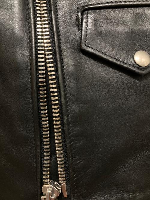 SCHOTT BROS.（ショット）SCHOTT BROS. (ショット) JOURNAL STANDARD (ジャーナルスタンダード) 別注ダブルライダースジャケット ブラック サイズ:34の古着・服飾アイテム