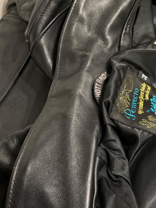 SCHOTT BROS.（ショット）SCHOTT BROS. (ショット) JOURNAL STANDARD (ジャーナルスタンダード) 別注ダブルライダースジャケット ブラック サイズ:34の古着・服飾アイテム