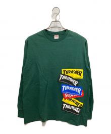 SUPREME×THRASHER（シュプリーム×スラッシャー）の古着「Multi Logo L/S Tee」｜グリーン