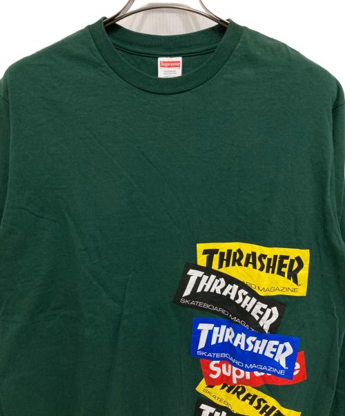 SUPREME（シュプリーム）SUPREME (シュプリーム) THRASHER (スラッシャー) Multi Logo L/S Tee グリーン サイズ:Mの古着・服飾アイテム