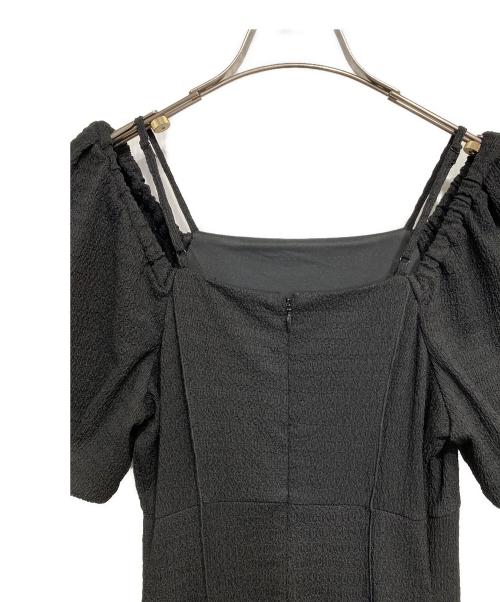 Snidel（スナイデル）Snidel (スナイデル) オフショルダーマキシドレス ブラック サイズ:ONEの古着・服飾アイテム
