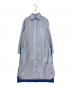 Weekend Max Mara（ウィークエンド マックスマーラ）の古着「バックプリントシャツワンピース」｜グレー×ブルー