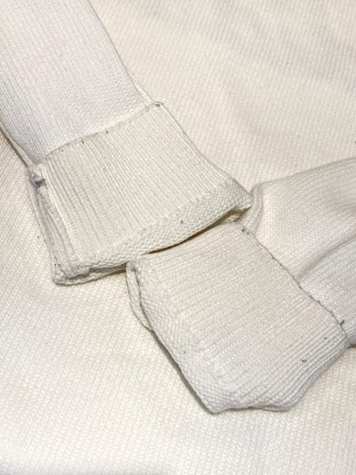 adidas（アディダス）adidas (アディダス) Noah (ノア) バックロゴ刺繍ローゲージニットセーター ホワイトの古着・服飾アイテム