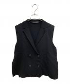 mizuiro-indミズイロインド）の古着「ウール混ニットジレ」｜ブラック