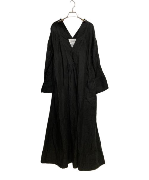 CHAOS（カオス）CHAOS (カオス) アルパカリネンカフカワンピース ブラック サイズ:Fの古着・服飾アイテム