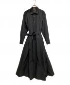 CHAOSカオス）の古着「コットン混シャツワンピース」｜ブラック
