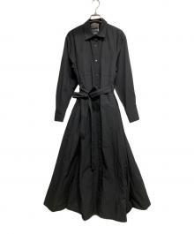 CHAOS（カオス）の古着「コットン混シャツワンピース」｜ブラック