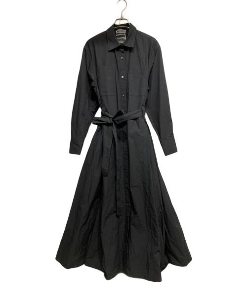 CHAOS（カオス）CHAOS (カオス) コットン混シャツワンピース ブラック サイズ:Fの古着・服飾アイテム