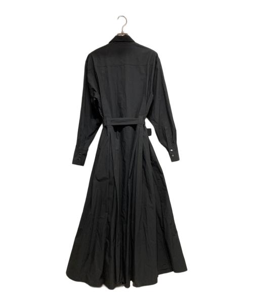CHAOS（カオス）CHAOS (カオス) コットン混シャツワンピース ブラック サイズ:Fの古着・服飾アイテム