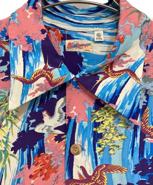 Sun Surf（サンサーフ）Sun Surf (サンサーフ) RAYON HAWAIIAN SHIRT “SWALLOW WILDLY FLUTTERING” ブルー サイズ:XLの古着・服飾アイテム