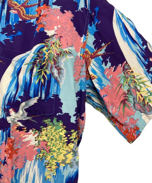 Sun Surf（サンサーフ）Sun Surf (サンサーフ) RAYON HAWAIIAN SHIRT “SWALLOW WILDLY FLUTTERING” ブルー サイズ:XLの古着・服飾アイテム