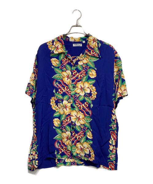 Sun Surf（サンサーフ）Sun Surf (サンサーフ) RAYON HAWAIIAN SHIRT “BLESSING GIFT FROM HAWAII” ネイビー サイズ:XLの古着・服飾アイテム